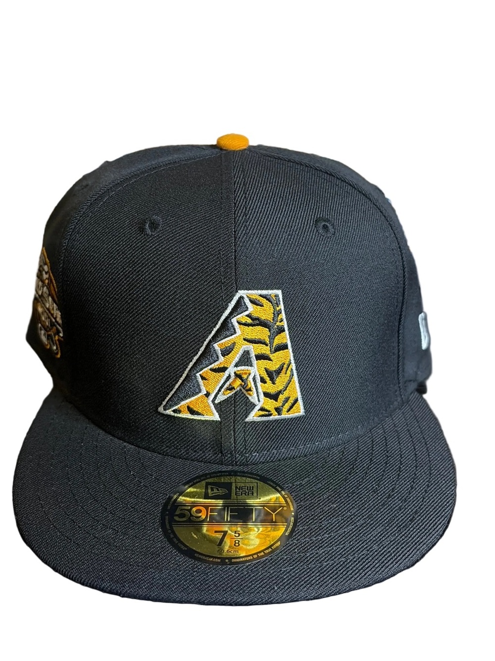 New Era Arizona Diamondbacks 59FIFTY Tiger Camo Logo Fitted Hat - Black